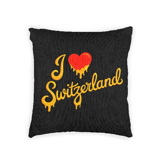 I love Switzerland Woven Pillows