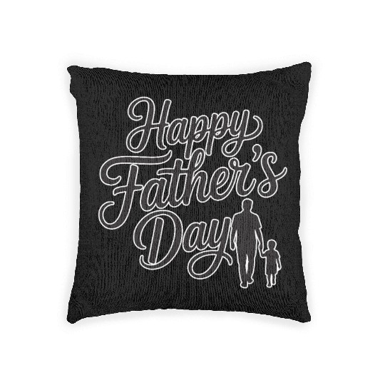 Happy Father’s Day – Stylish Typography Design Woven Pillows