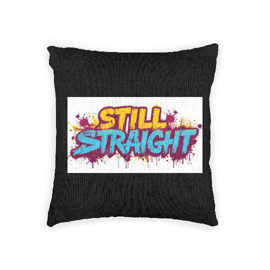Still Straight Yellow and Teal Woven Pillows