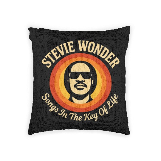 Stevie Wonder Woven Pillows rtro vintage Songs in the