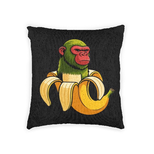 Chimpanzini Bananini Italian Brainrot Art Woven Pillows