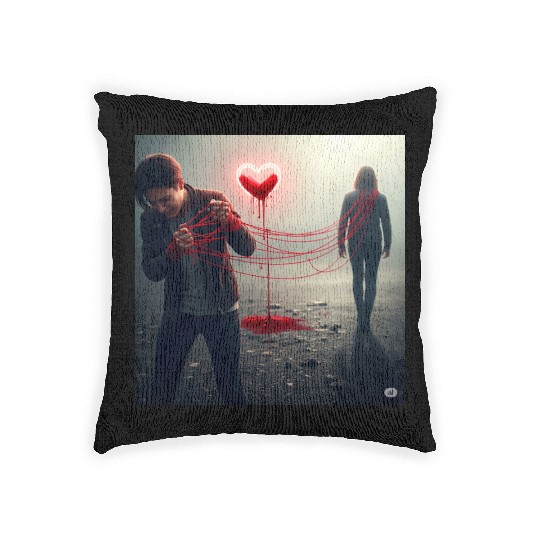 The Bleeding Heart Woven Pillows