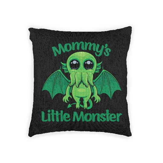 Mommy’s Little Monster Cthulhu Cuddles Woven Pillows