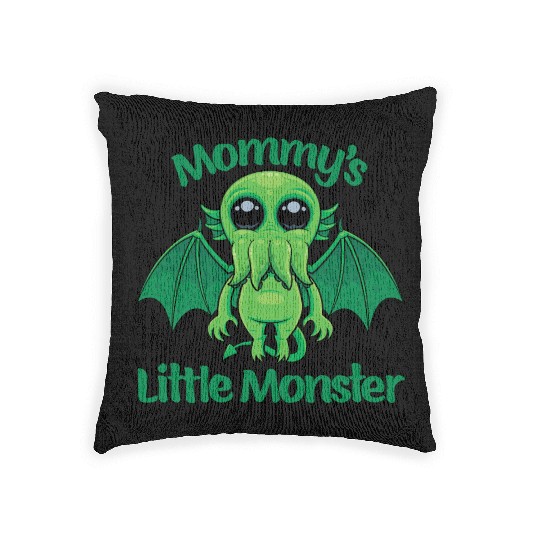 Mommy’s Little Monster Cthulhu Cuddles Woven Pillows