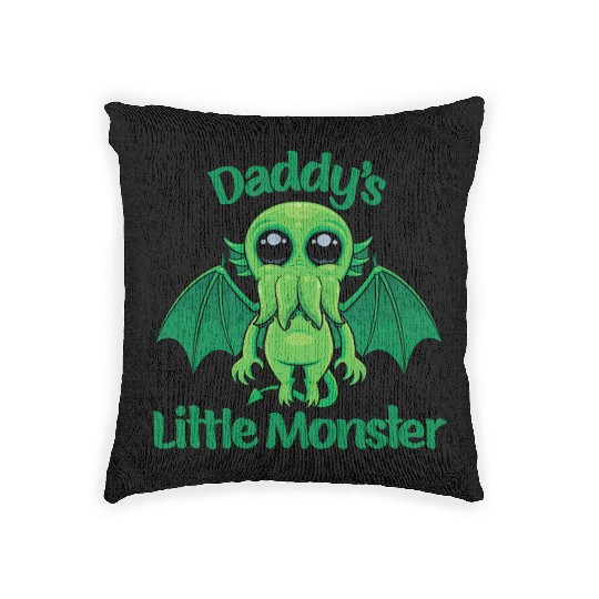 Daddy’s Little Monster Cute Baby Cthulhu Woven Pillows