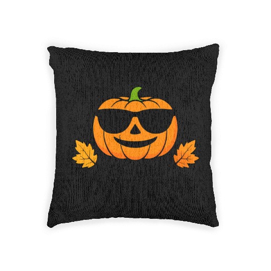 Big Brother Pumpkin Patch Halloween Woven Pillows
