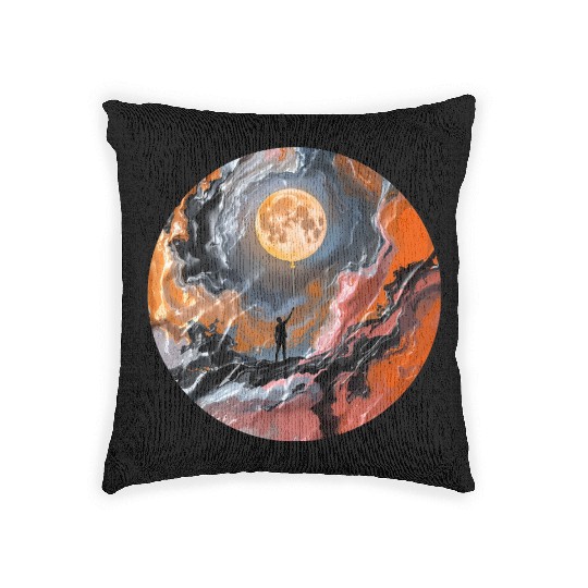 Balloon Moon Magic Woven Pillows