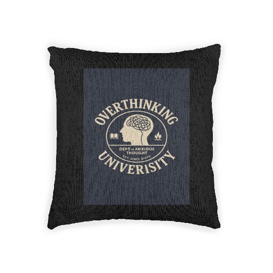 Overthinking University Design Woven Pillows