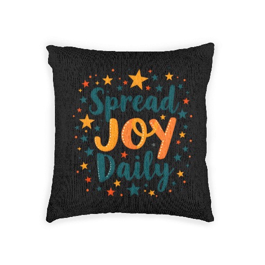 Joyful Spread Celebratory Design Woven Pillows