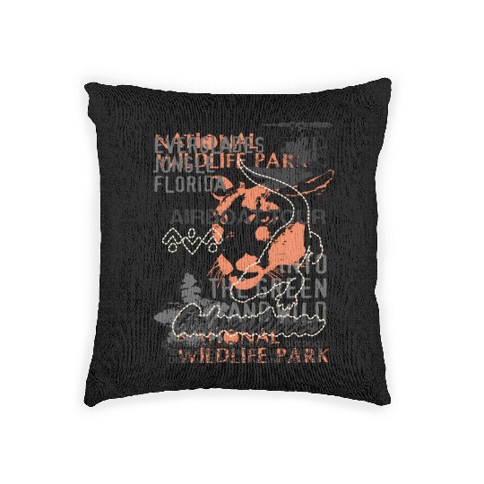 Airboat Alligator Tours Florida Everglades Woven Pillows