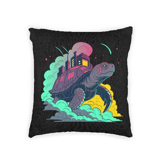 Factory City Turtle Woven Pillows