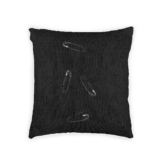Safety Pin Artistic Pattern Woven Pillows