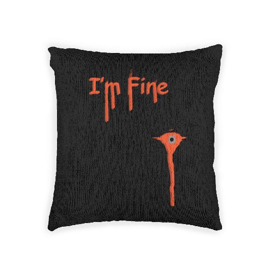 I'm Fine Woven Pillows