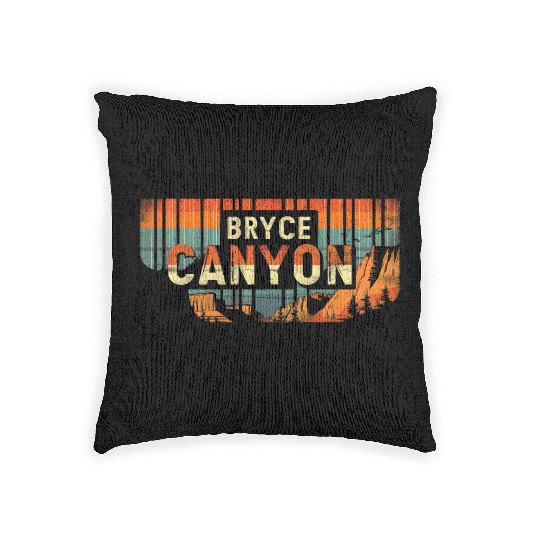 Bryce Canyon US National Park Vintage Woven Pillows