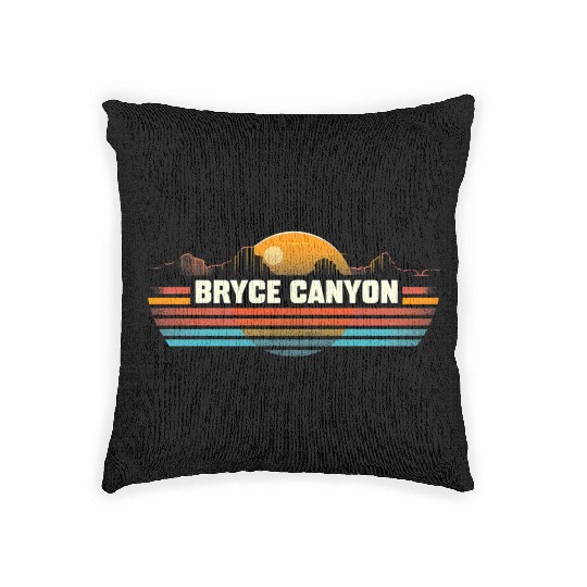 Bryce Canyon US National Park Vintage Woven Pillows