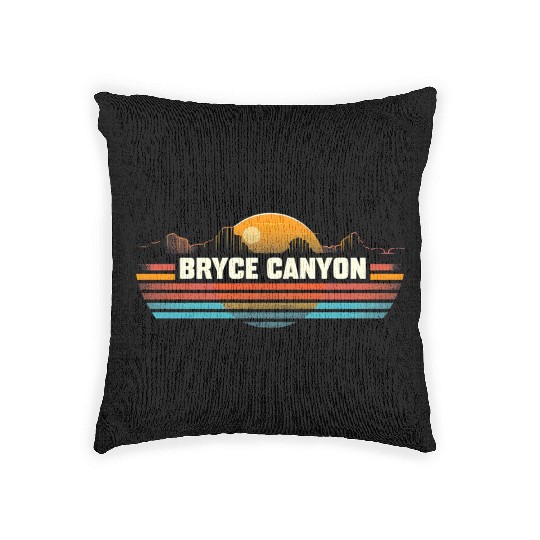 Bryce Canyon US National Park Vintage Woven Pillows