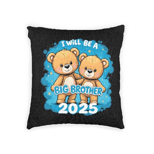 I Will Be Big Brother 2025 Teddy Bear Woven Pillows