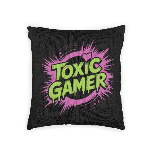 Toxic Gamer Woven Pillows