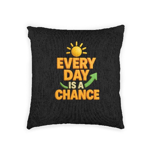 Positive Sunshine Motivational Design Woven Pillows