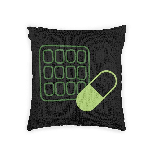 Waffle Pill Logo GnG Woven Pillows