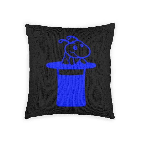 Caterpillar top hat magician wizard magic trick Woven Pillows
