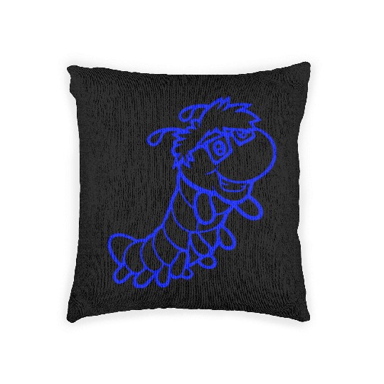 Nerd Caterpillar Intelligent Geek Worm Glasses Fun Woven Pillows
