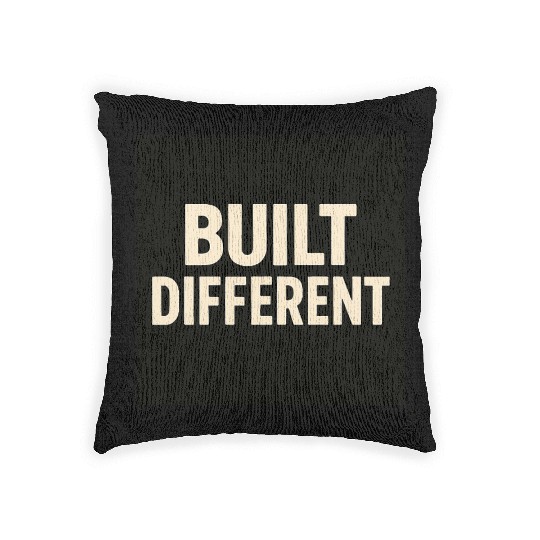 Empowering Built Different Motif Woven Pillows