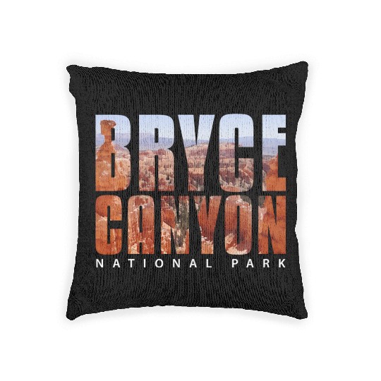 Bryce Canyon National Park Scenic Design Woven Pillows
