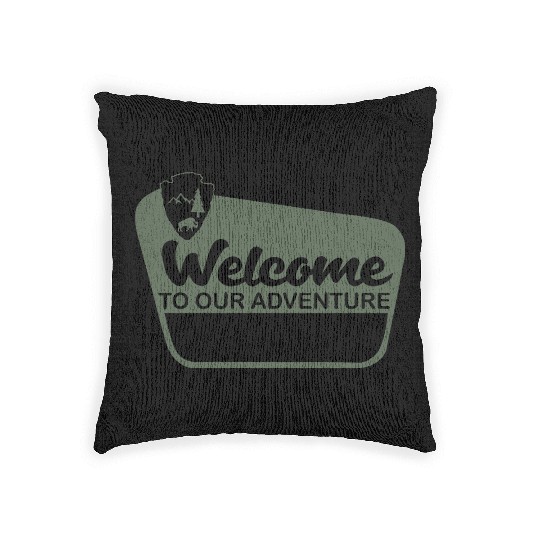 Nature-Inspired Wilderness Trek Design Woven Pillows