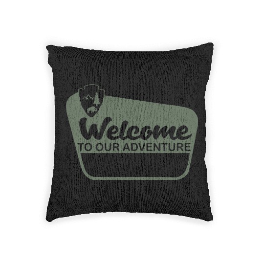 Nature-Inspired Wilderness Trek Design Woven Pillows