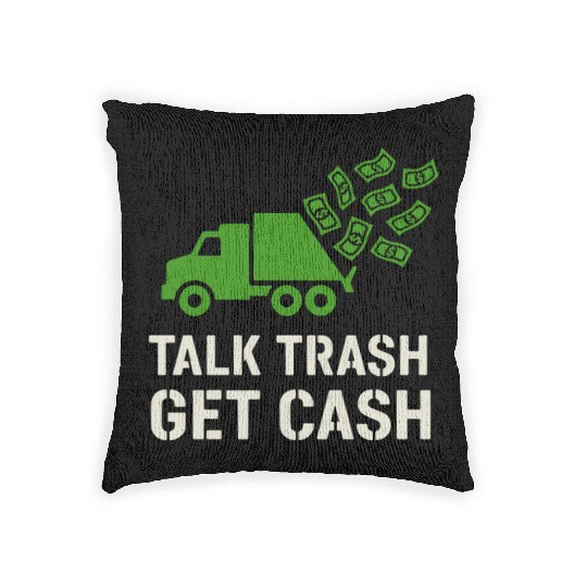 Garbage Truck Driver Trash Dad Hero Pickup Woven Pillows