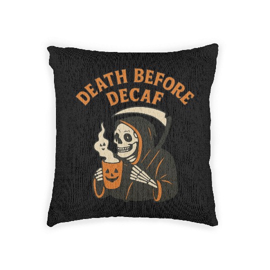 Funeral Halloween Tribute Woven Pillows