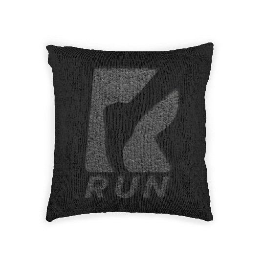 Urban Graffiti Run Logo Design Woven Pillows