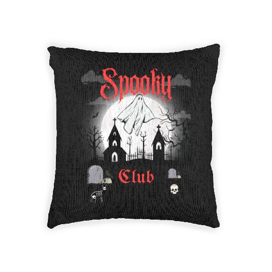 Spooky Club – Gothic Graveyard V Woven Pillows