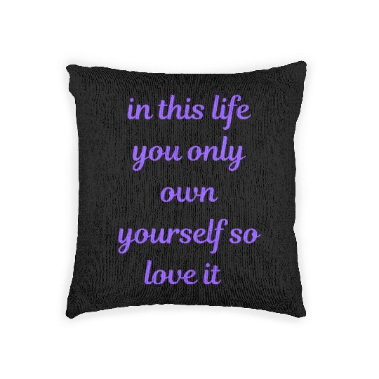 Bold Positive Quote Woven Pillows for Mindful Souls