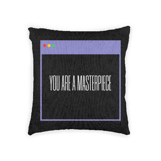 Inspirational Self Love Design Woven Pillows
