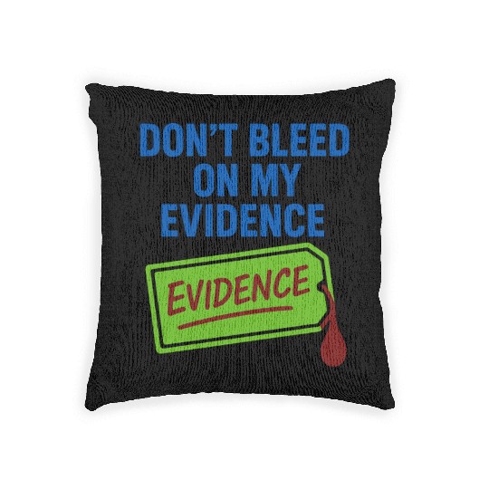Forensic Chemist Crime Lab Toxicology Science Woven Pillows