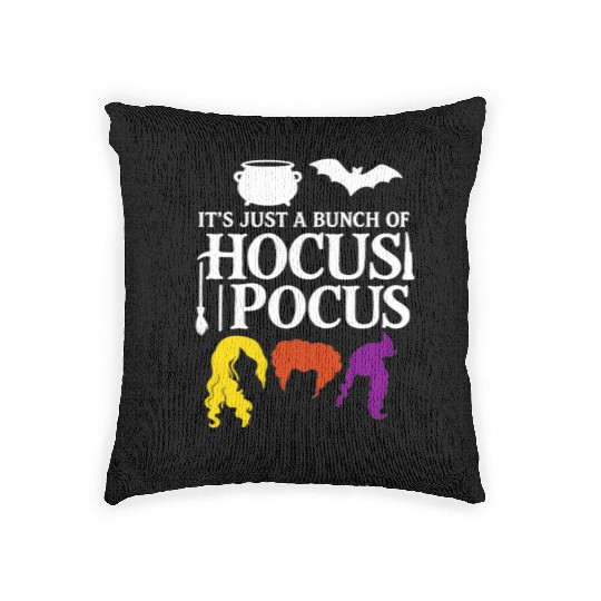 Hocus Pocus Haloween Party Woven Pillows