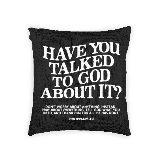 Inspirational Biblical Quote Design Woven Pillows