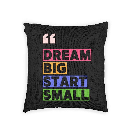 Inspirational Motif with Bold Typography Woven Pillows