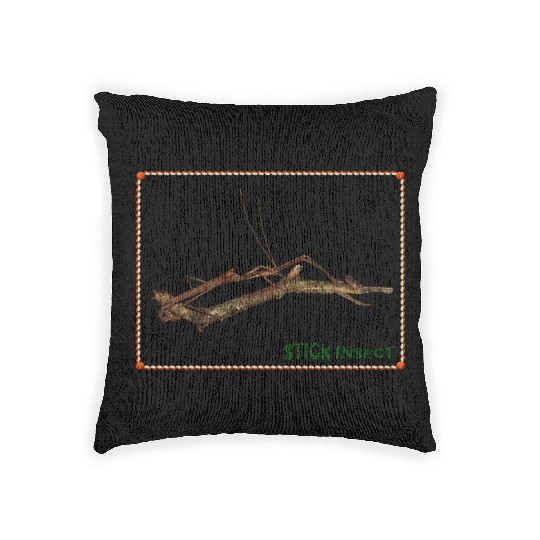 Real Stick Insect  Woven Pillows