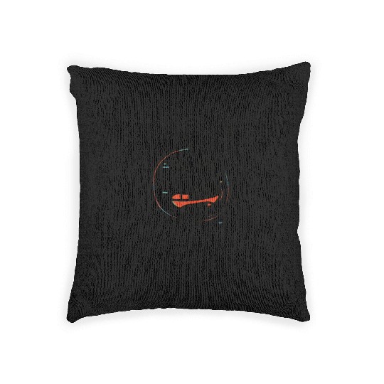Retro Glitch Y2K Meme Woven Pillows – 404 Fun Not Found