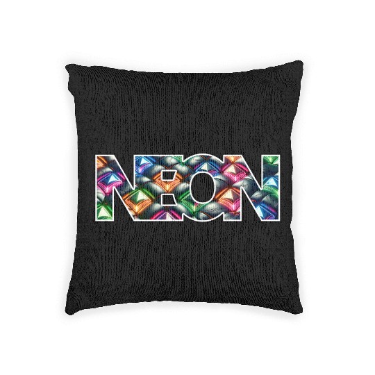 Gemstone Deluxe Neon Logo Woven Pillows