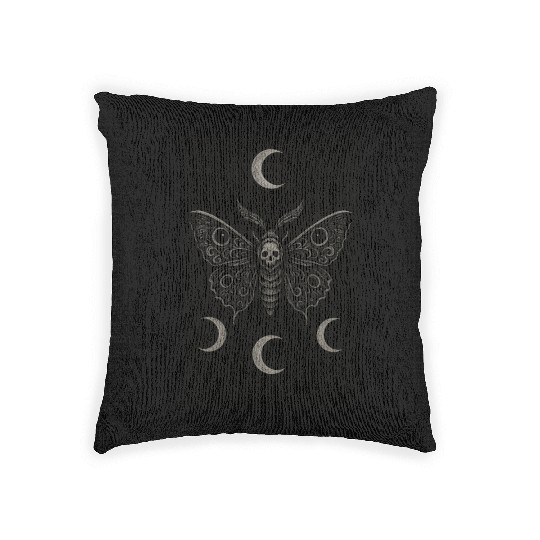 Dark Celestial Butterfly Tapestry Woven Pillows