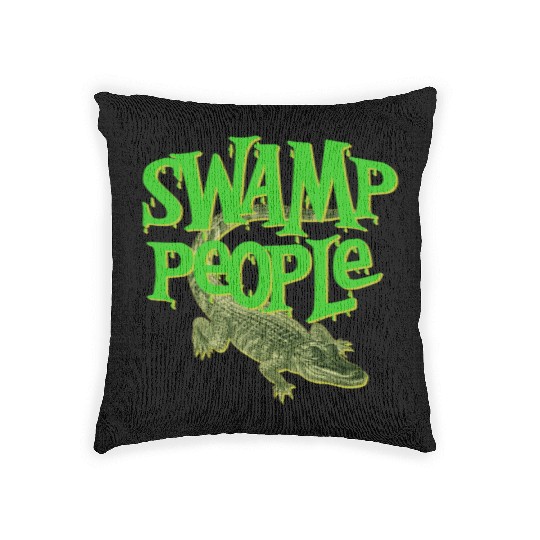 Swamp People Alligators Woven Pillows