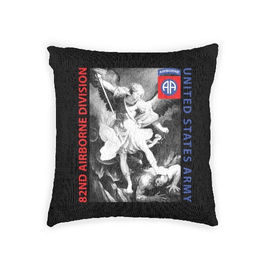 82nd Airborne - Saint Michael Woven Pillows
