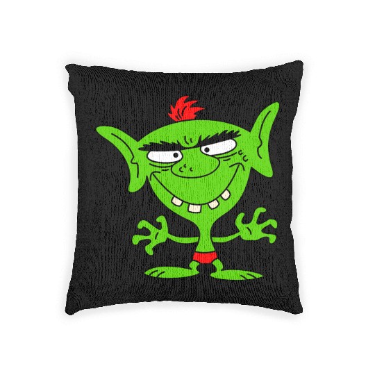 green goblin Woven Pillows