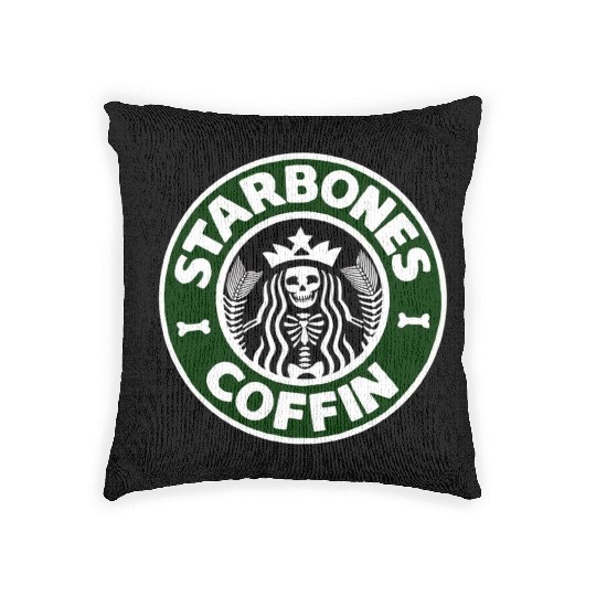 Starbones Coffin Woven Pillows