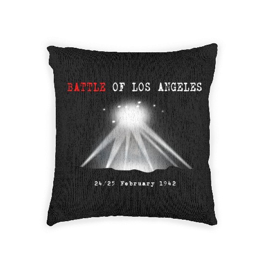 Battle Los Angeles 1942 Woven Pillows