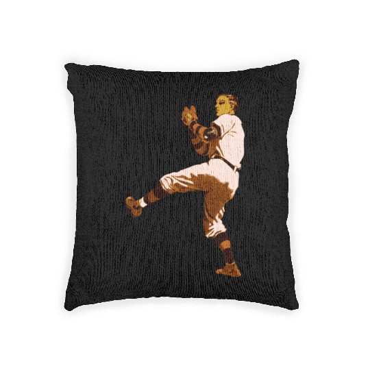 Baseball Pitcher Woven Pillows